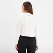 Veste doublée ajustée courte Mosquitos blanc femme