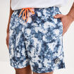 Short de bain bleu homme