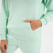 Sweat hoodie molleton &agrave; capuche vert clair femme