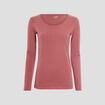 T-shirt manches longues rose cerise femme