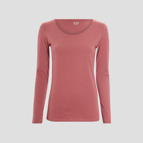 T-shirt manches longues rose cerise femme