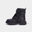 Boots crant&eacute;es avec boucles coeur noir b&eacute;b&eacute; fille