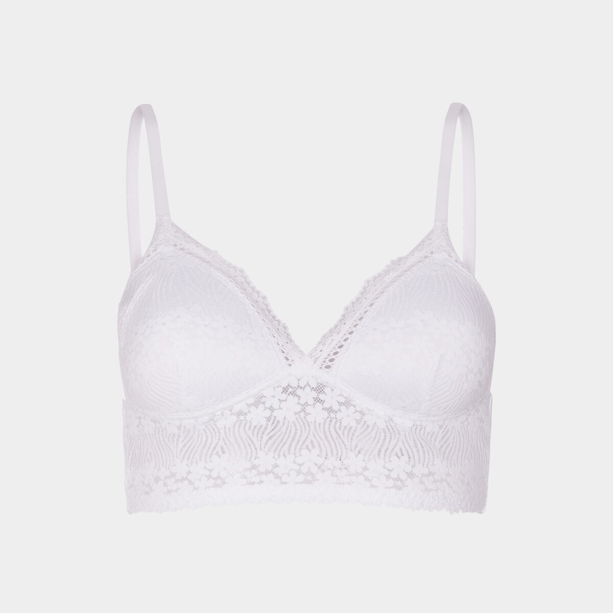 Soutien-gorge triangle paddé blanc femme
