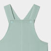 Ensemble salopette maille et bob coton vert clair b&eacute;b&eacute;