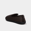 Pantoufles fourr&eacute;es bout rond vert kaki homme