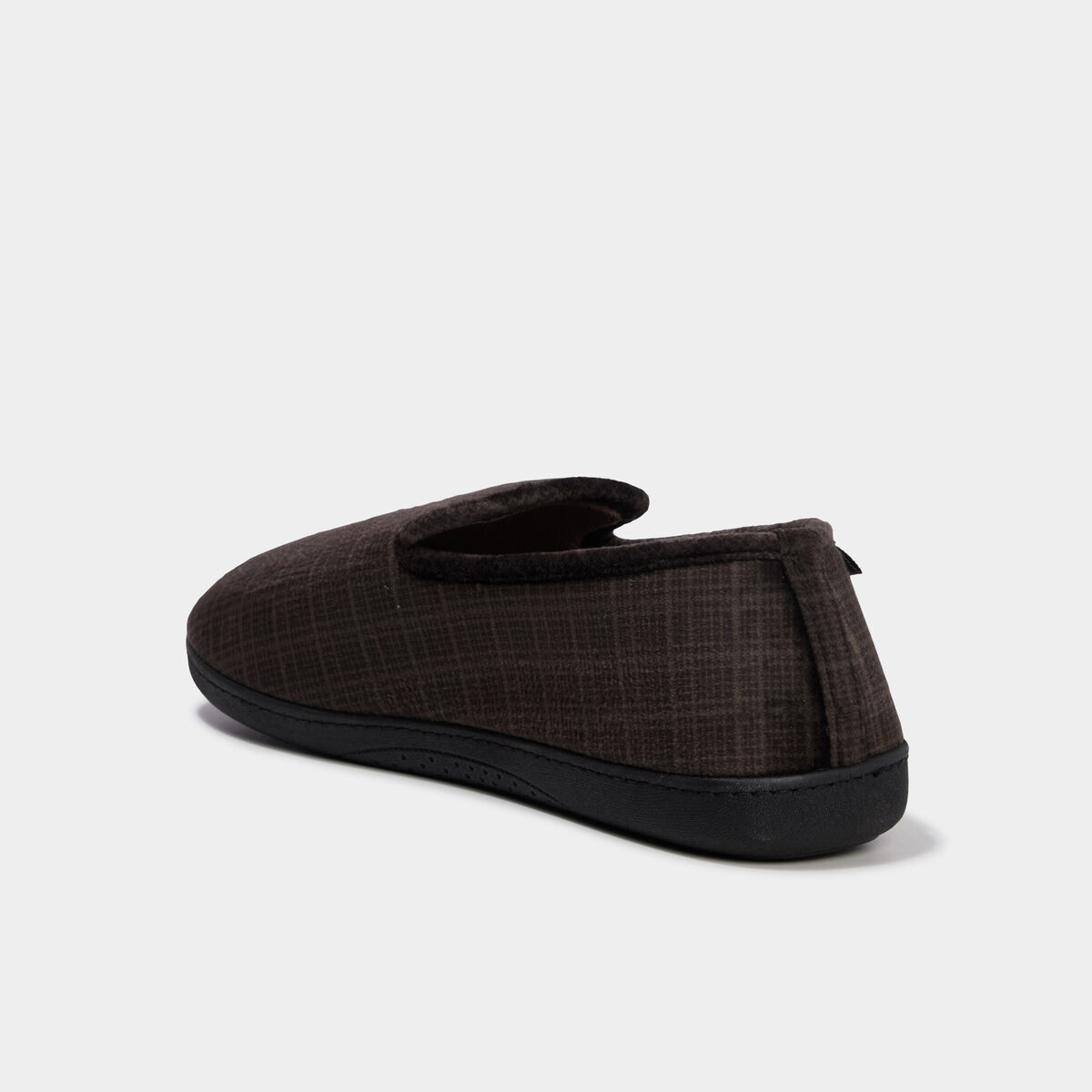 Pantoufles fourr&eacute;es bout rond vert kaki homme