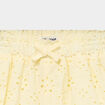 Short broderie anglaise coton jaune clair b&eacute;b&eacute; fille