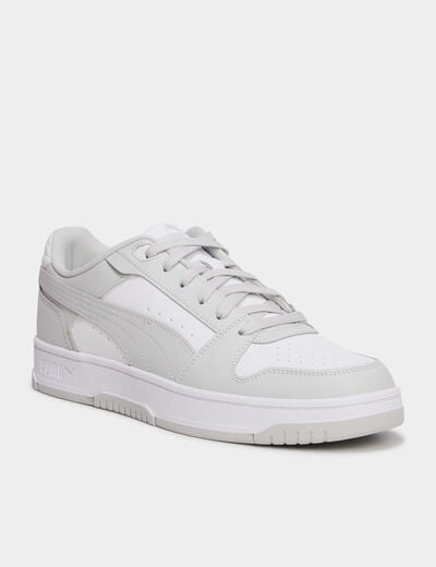Baskets &agrave; lacets Puma Rebound Slam gris clair homme