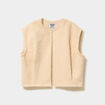 Veste sans manches sable femme