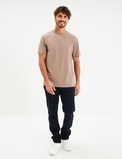 T-shirt slim stretch manches courtes gris homme