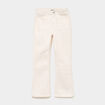 Pantalon bootcut twill 4 poches creme fille