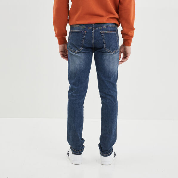 jeans slim effet use denim dirty homme Jeans slim effet usé denim dirty homme