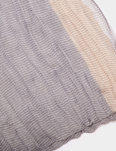 Foulard effet froissé gris homme