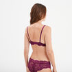 Soutien-gorge corbeille paddé dentelle rouge femme