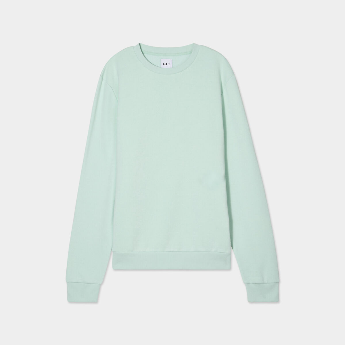 Sweat avec col rond vert pastel homme