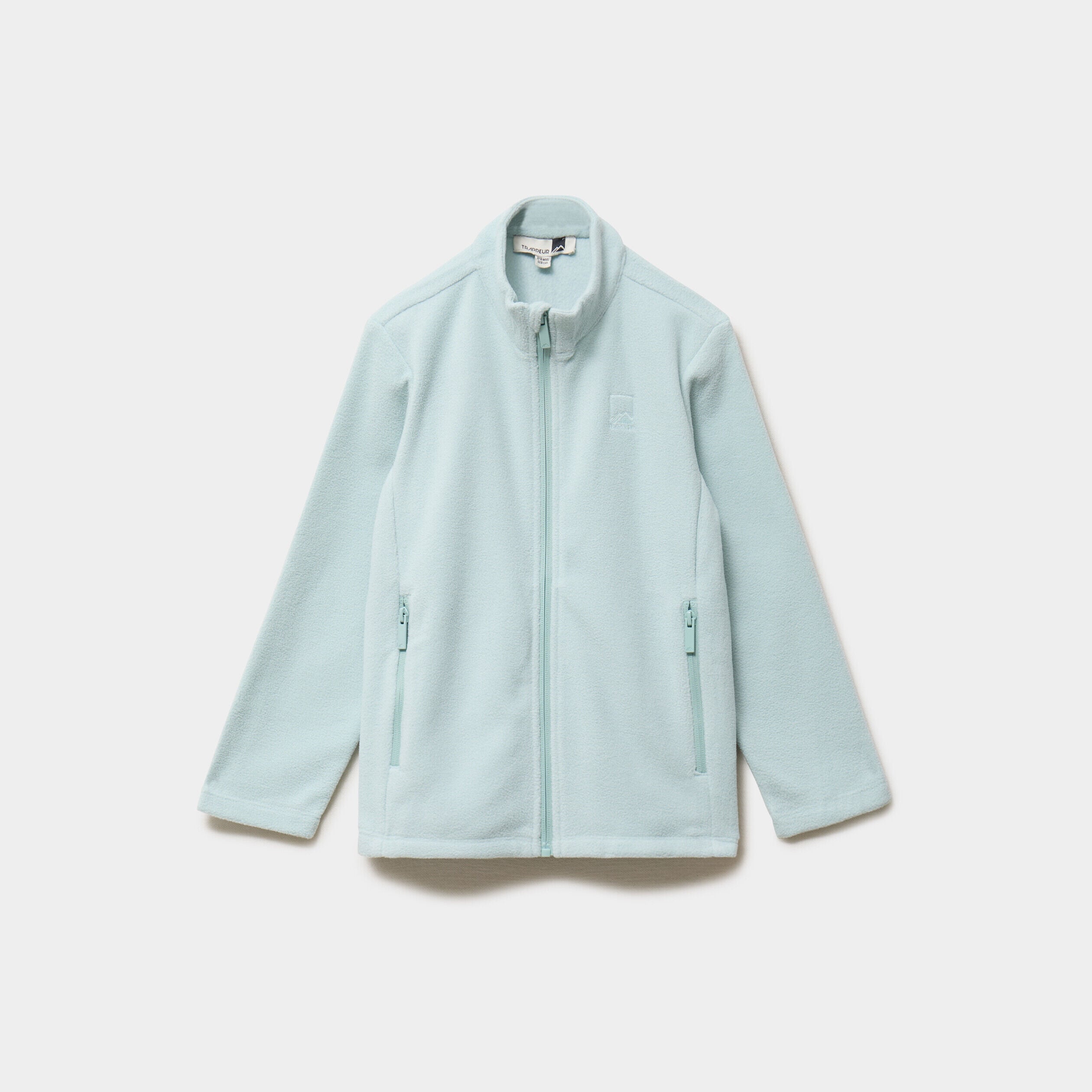 veste polaire zippé col montant bleu gris fille TRAPPEUR