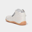 Chaussures c&eacute;r&eacute;monie semelle souple cuir blanc b&eacute;b&eacute; fille