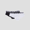 Lot 2 shortys microfibre noir femme