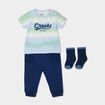 Ensemble 3 pièces Creeks vert bébé garçon