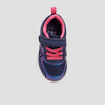 Baskets running à lacets bleu marine bébé fille