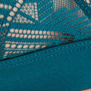 soutien gorge triangle en dentelle bleu canard femme Soutien-gorge triangle en dentelle bleu canard femme