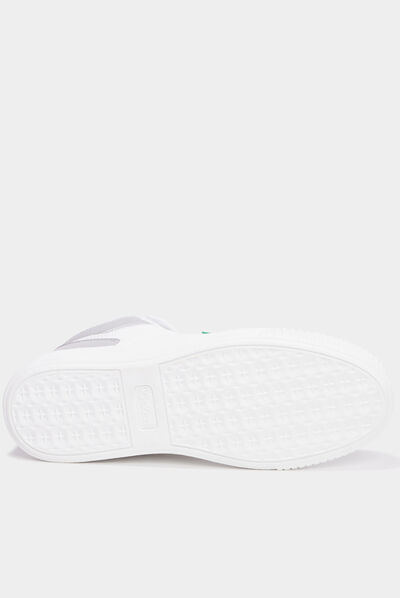Baskets montantes Kickers Tylem gris argent femme