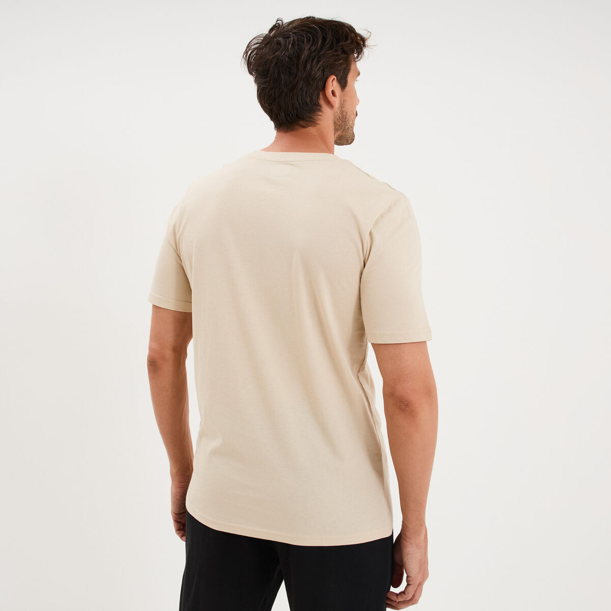 T-shirt manches courtes coton Kappa ivoire homme