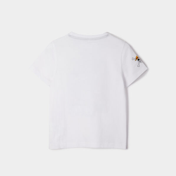 T-shirt manches courtes One Piece blanc garçon