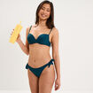 Haut de maillot de bain push up armatur&eacute; bleu p&eacute;trole femme
