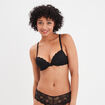 Soutien-gorge push up paddé dentelle noir femme