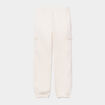 Pantalon de jogging cargo molletonn&eacute; ivoire fille