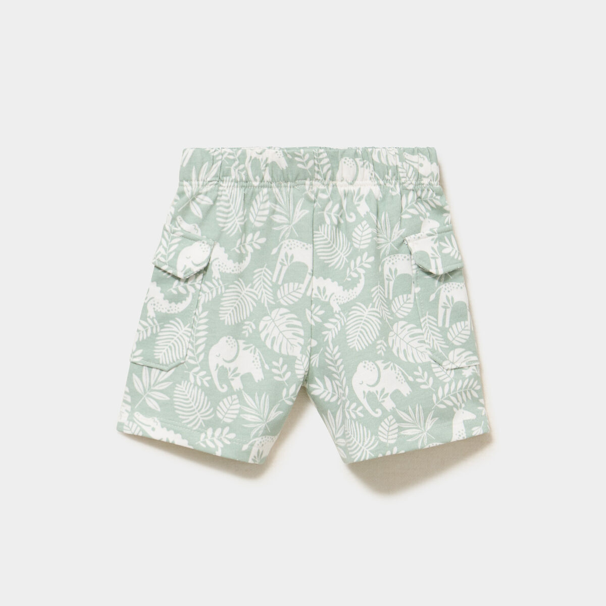 Short poches avec rabat vert pastel b&eacute;b&eacute; gar&ccedil;on