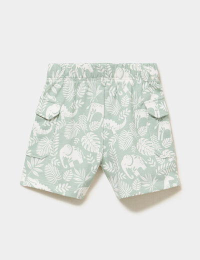 Short poches avec rabat vert pastel b&eacute;b&eacute; gar&ccedil;on