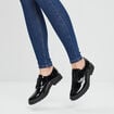 Derbies à lacets vernies Liberto noir femme