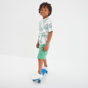Short cargo vert garçon