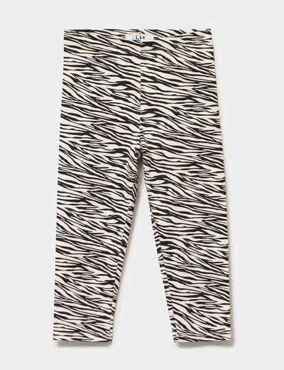 Legging 3/4 &eacute;lastiqu&eacute; coton ecru fille