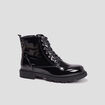 Bottines vernies zipp&eacute;es Liberto noir fille