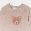 Combinaison tricot coton Kimbaloo taupe b&eacute;b&eacute;
