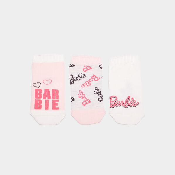 lot de 3 paires socquettes barbie rose fille Lot de 3 paires socquettes Barbie rose fille