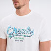 T-shirt manches courtes col rond coton blanc homme