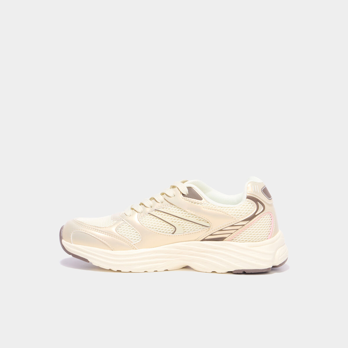 Baskets running sable femme
