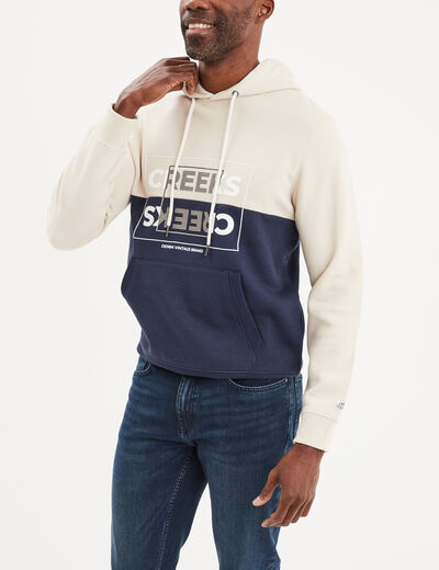 Sweat à capuche hoodie Creeks bleu marine homme