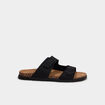 Sandales &agrave; boucles noir homme