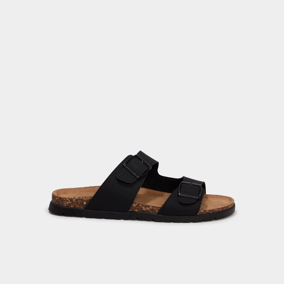 Sandales &agrave; boucles noir homme