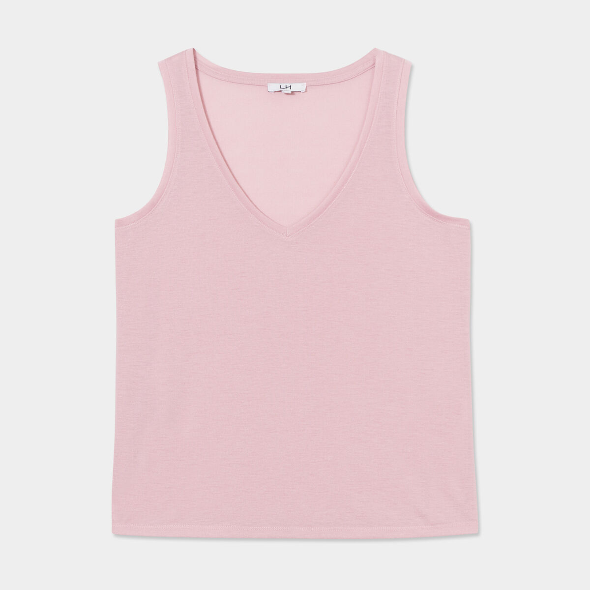 Débardeur col en V mauve femme