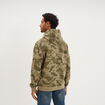 Sweat hoodie &agrave; capuche molleton vert kaki homme