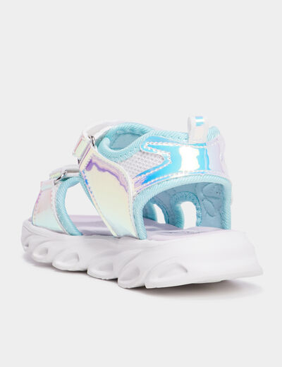 Sandales holographiques KIM multicolore fille