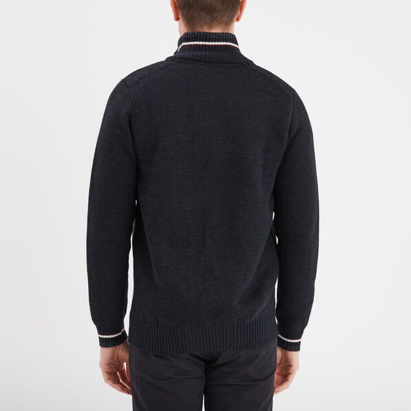 Gilet zippé Creeks bleu marine homme