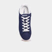 Tennis basses &agrave; lacets bleu marine homme