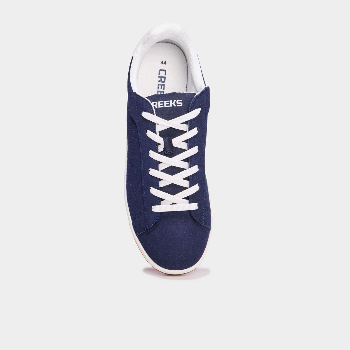 Tennis basses &agrave; lacets bleu marine homme